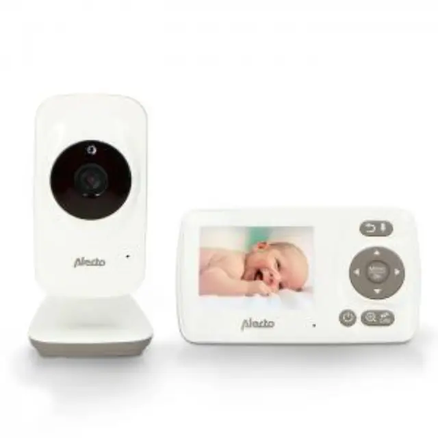 Full Eco Ασύρματη ενδοεπικοινωνία (baby monitor), τεχνολογίας FHSS 2.4GHz με δυνατότητα αμφίδρομης επικοινωνίας, κάμερα και έγχρωμη οθόνη 2.4\" σε λευκό χρώμα. 2