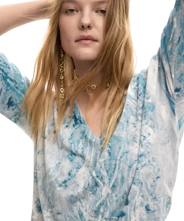 Desigual - Γυναικεία Μπλούζα Ottawa 26SWJF06-5094 Γαλάζιο 3