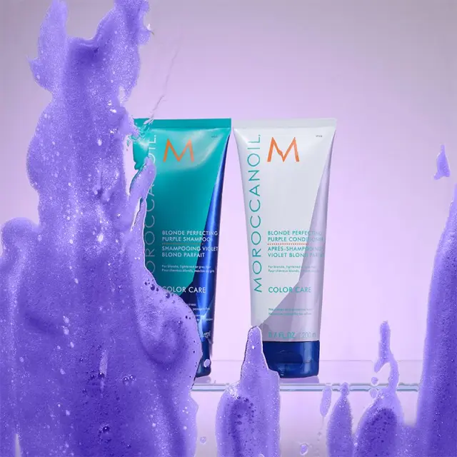 Moroccanoil Color Care Blonde Perfecting Purple Conditioner conditioner for platinum blonde and gray hair 70 ml 3