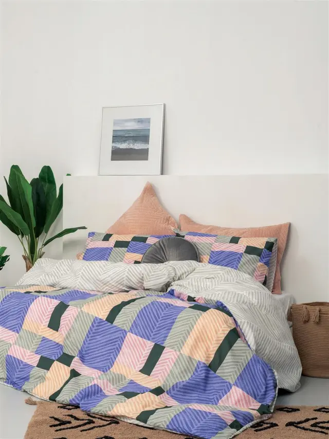Παπλωματοθήκη Σετ Palamaiki FL6163 βαμβακερή - Μονή 170x250