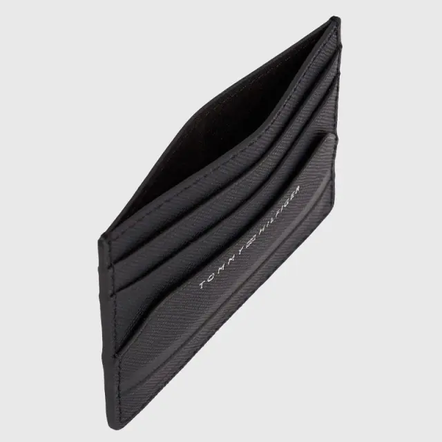Tommy Hilfiger - Ανδρική θήκη καρτών Th Monotype cc Holder AM0AM10980-BDS Μαύρο 3