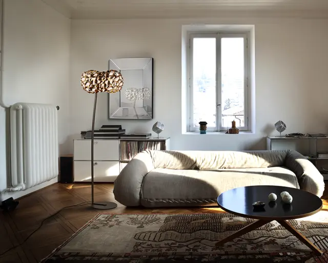 NARISA FLOOR LAMP 5L ROSE GOLD φωτιστικό δαπέδου Ροζ χρυσό Σκούρο Καφέ 3