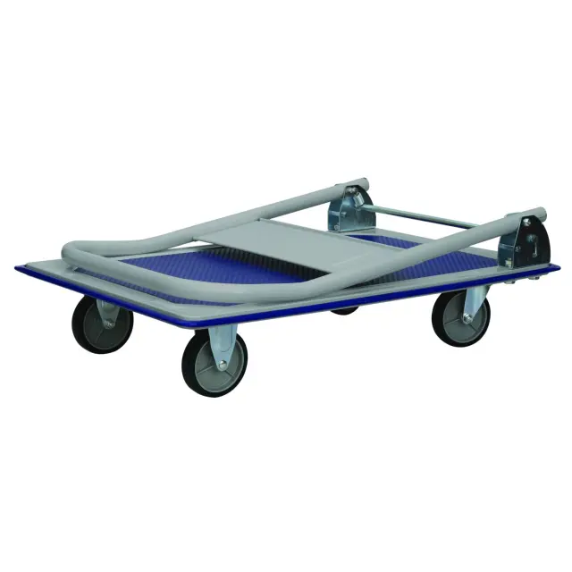 ΠΛΑΤΦΟΡΜΑ ΜΕΤΑΛΛΙΚΗ 150kg - 735Χ475 - 4 ΤΡΟΧΟΙ TPR Φ 100mm 631425 2