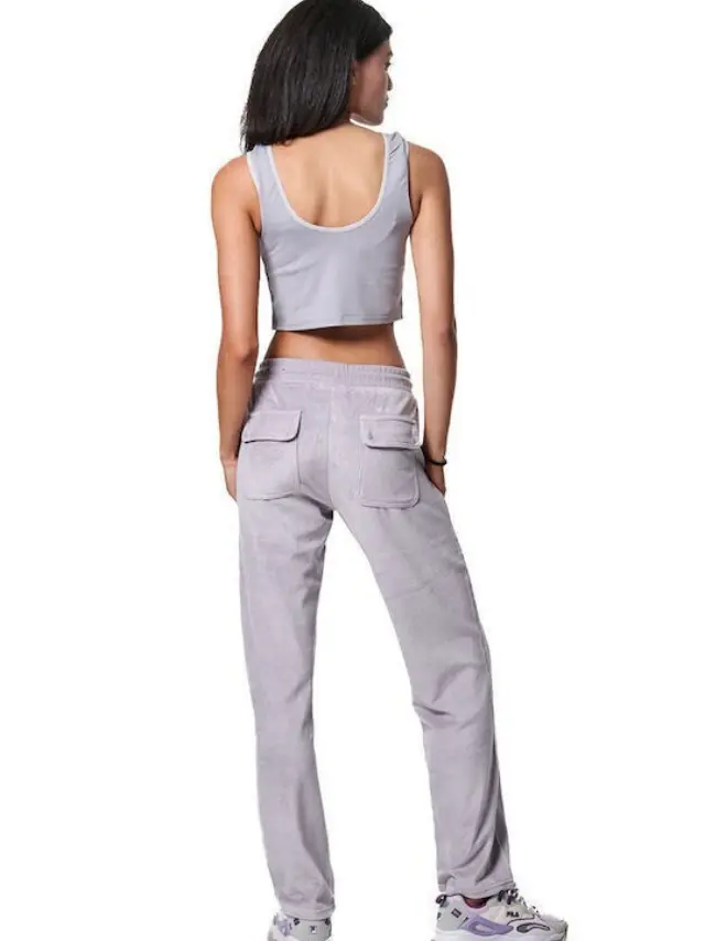 Body Action Γυναικείο Παντελόνι Φόρμας 021436-LILAC GREY - L 3