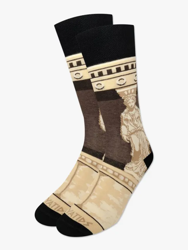 Κάλτσα Βαμβακερή με Σχέδια Caryatids NODO - ONE SIZE 2