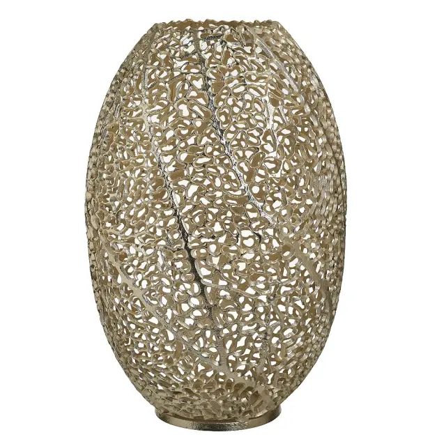 Βάζο Διάτρητο Χρυσό Μέταλλο Φ33x50cm 3-70-983-0032