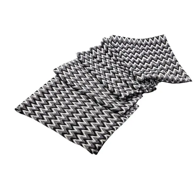 Τραπεζομάντηλο 120x120cm λευκό-μαύρο Espiel HEM112