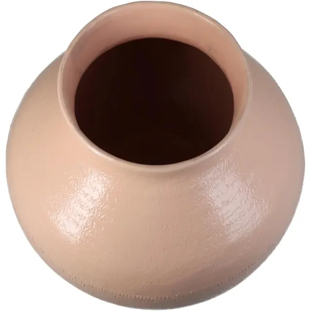 Βάζο Ροδακινί Αλουμίνιο 23x23x23cm 3