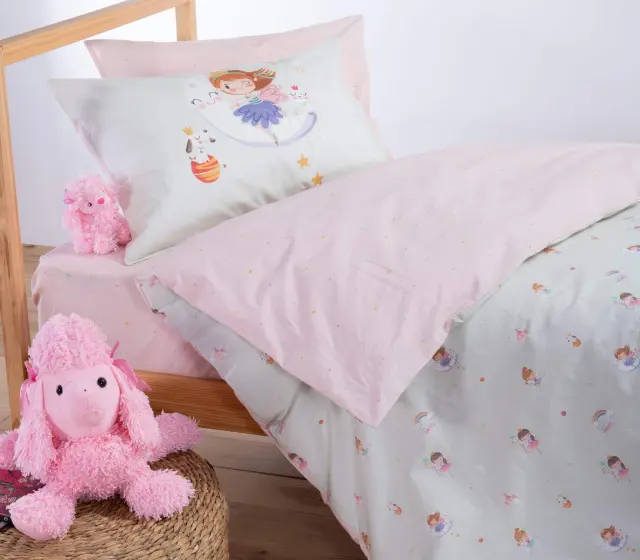 ΠΑΙΔΙΚΗ ΣΕΤ ΠΑΠΛΩΜΑΤΟΘΗΚΗ ΜΟΝΗ SWEET DREAMS 160Χ240 NEF-NEF HOMEWARE 2