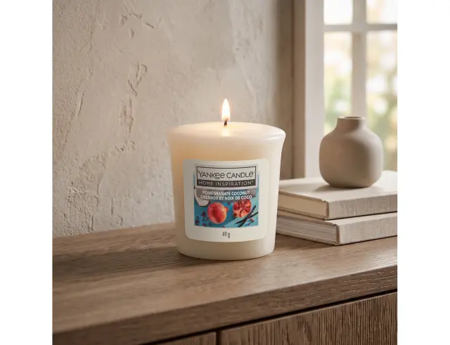 Αρωματικό Κερί Yankee Candle με διάρκεια καύσης έως 15 ώρες και άρωμα Pomegranate Coconut 1573003E