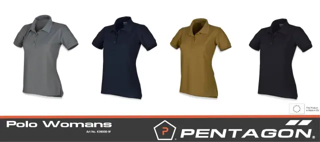 Pentagon Polo 2.0 Woman's-Γυναικείο Μπλουζάκι Polo για Τακτική -Καθημερινή Χρήση    - 01-Black-Μαύρο 2
