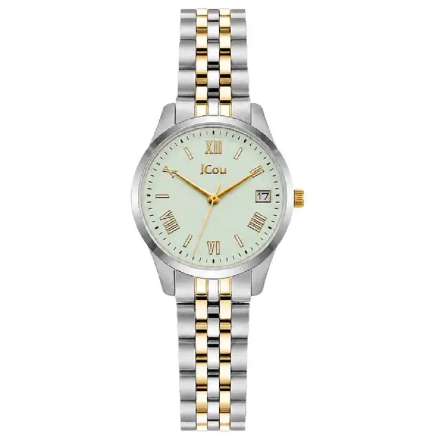 JCou Lucienne Women's Watch Silver / Gold Stainless Steel Bracelet JU19090-5