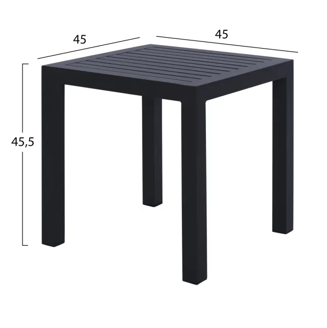ΤΡΑΠΕΖΙ ΑΛΟΥΜΙΝΙΟΥ FB95402.02 ΓΚΡΙ 45x45x45,5 εκ. 2