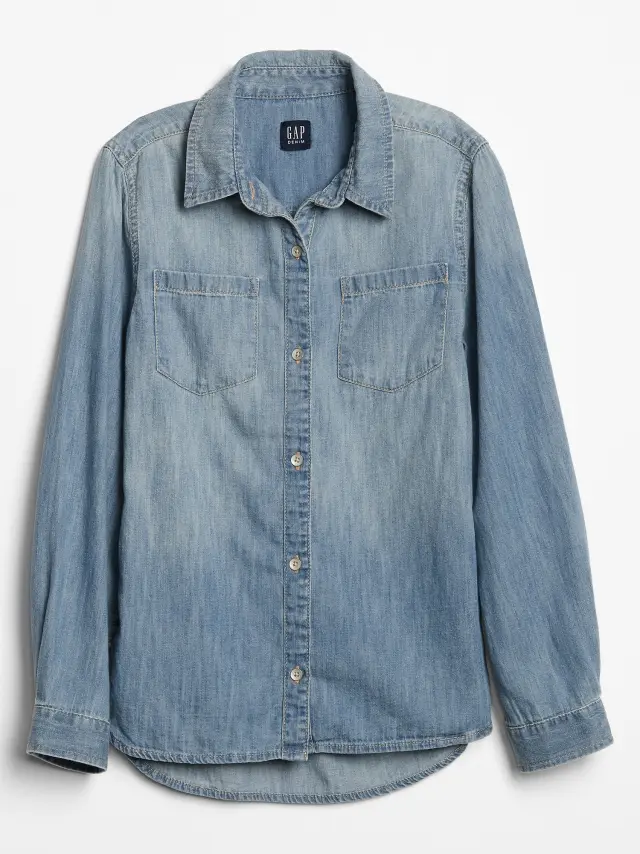 Παιδικό Τζιν Πουκάμισο medium indigo - M