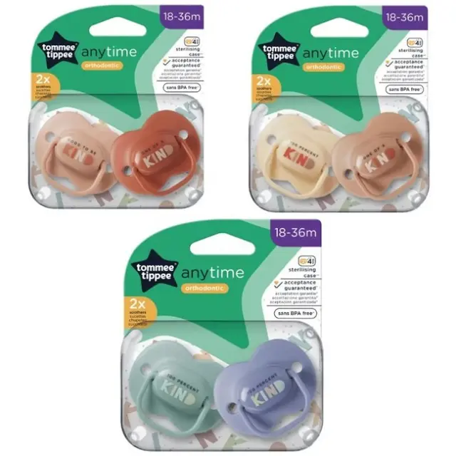 Tommee Tippee Anytime Ορθοδοντικές Πιπίλες Σιλικόνης για 18-36 μηνών 2τμχ
