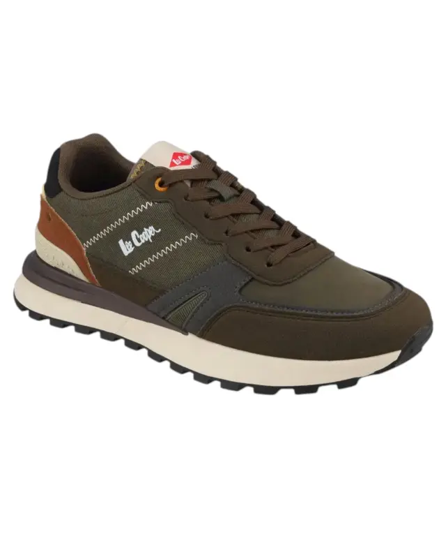 Lee Cooper - Ανδρικά Sneakers Shadow II LCM628415-OLIVE Λαδί 3