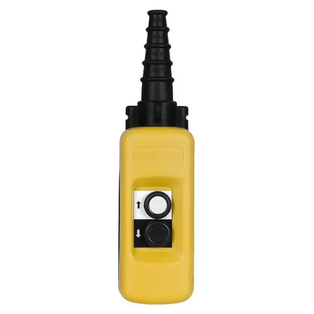 Pendant Control Station Harmony XAC XAC-A, 1NO, IP65, Yellow, Polypropylene, Control Station Composition: 2 Push–buttons