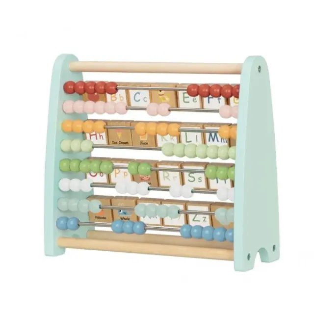 Tooky Toy Άβακας Διπλής Όψης Από Ξύλο TJ558N