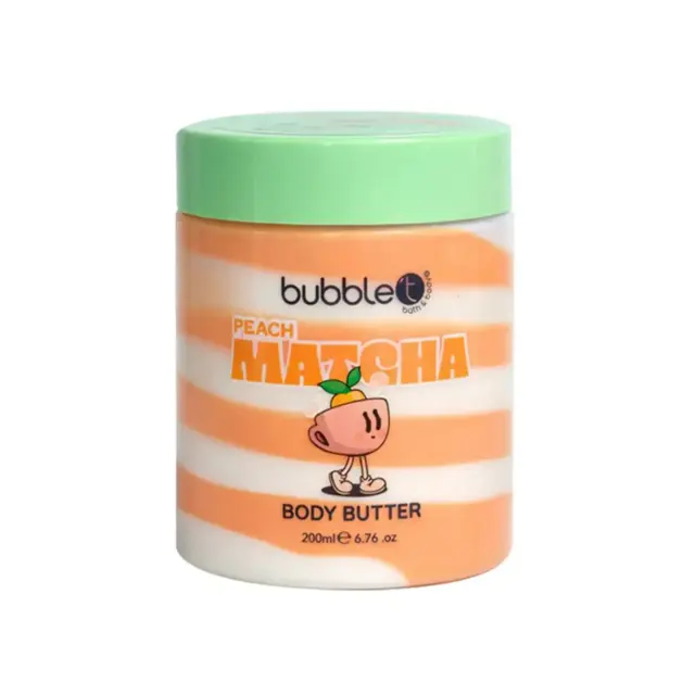 Bubble T Matcha Body Butter 200g Peach