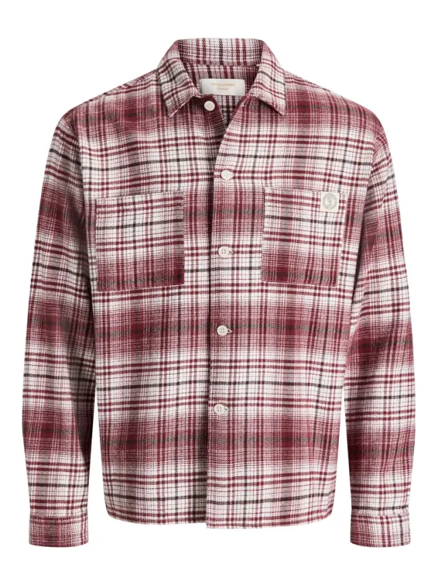 JORFREDERIKSBERG FLANNEL OVERSHIRT LS SN - Chocolate Truffle