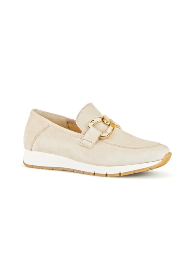 Gabor Μοκασίνια-Loafers Γυναικείο δέρμα Nubuck Μπεζ GAB/42474 33-OAK/GOLD - 36 2