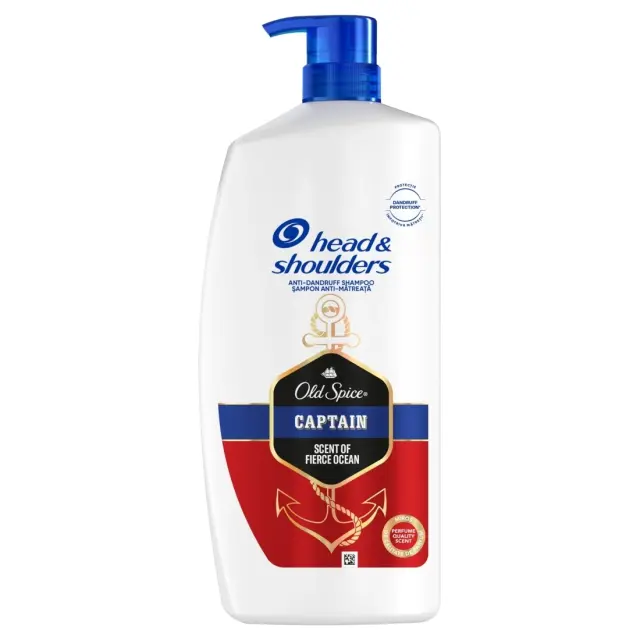 Head & Shoulders Σαμπουάν Old Spice Captain Αντλία 800ml