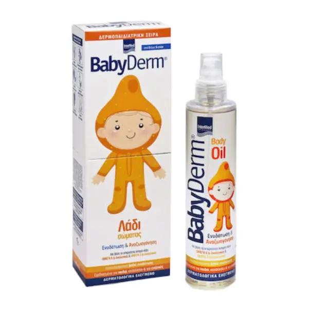 INTERMED BABYDERM Babyderm Body Oil Λάδι για Ενυδάτωση 200ml