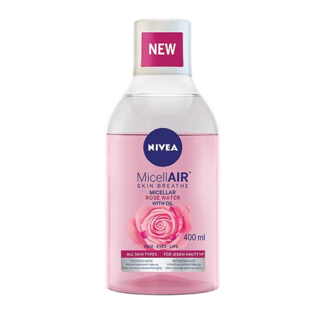 Nivea Micellair Ροδόνερο Διφασικό Ντεμακιγιάζ Προσώπου 400ml