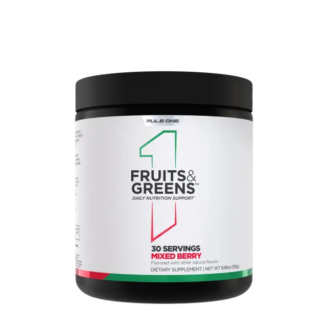 Rule1 Fruits and Greens Mixed Berry, 30 Servings