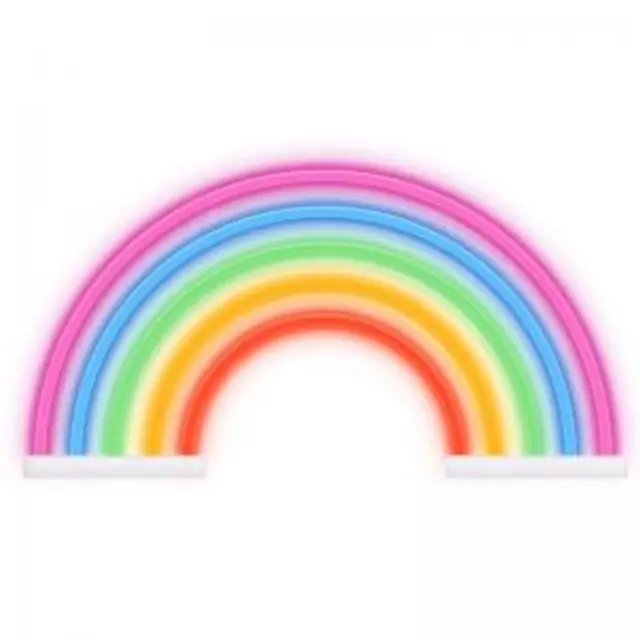 Neon LED Forever Light FLNE14X RAINBOW (USB/Μπαταρίας & On/Off) Πολύχρωμο N64427 2