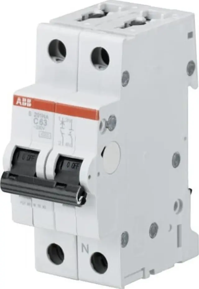 S201-C2NA Miniature Circuit Breaker - 1+NP - C - 2 A