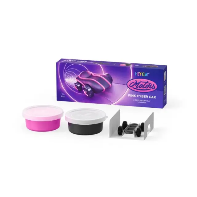Hey Clay Κατασκευές από Πολύχρωμο Πηλό Pink Cyber Car (3+ ετών) 20902 2