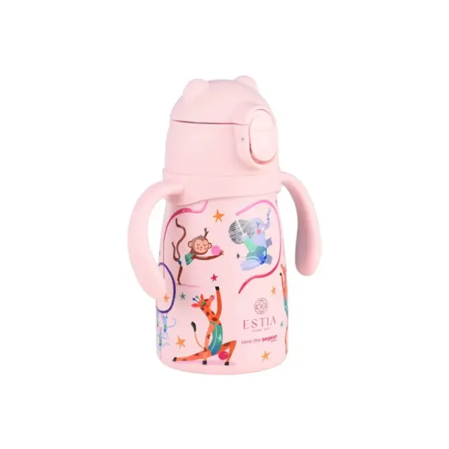 Estia Bubble Bottle Save The Aegean Παιδικό Παγούρι Θερμός Ανοξείδωτο με Pop-Up Καπάκι Non Spill Wild Stunts 300ml 2
