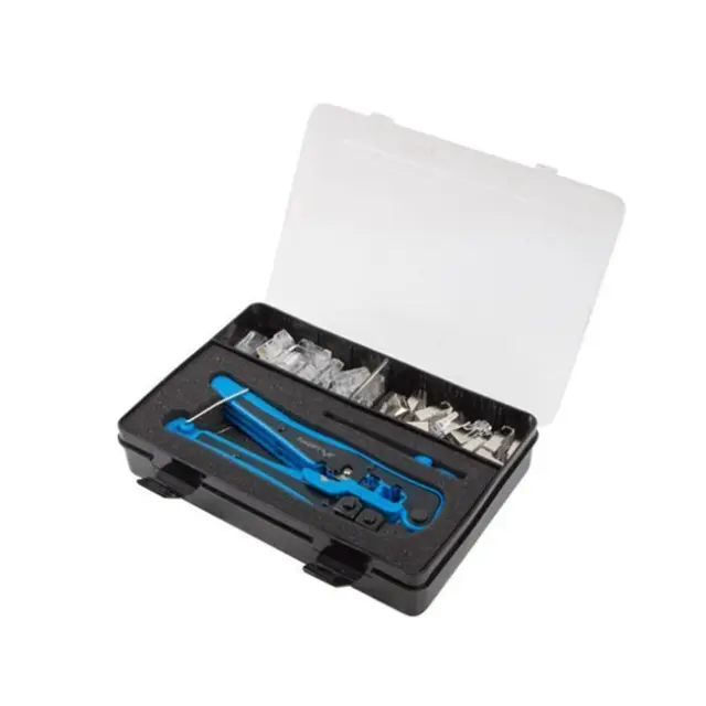 Lanberg Network Toolkit with Crimping Tool / Stripping Tool / RJ45 Connectors Shielded & Unshielded (NT-0303)