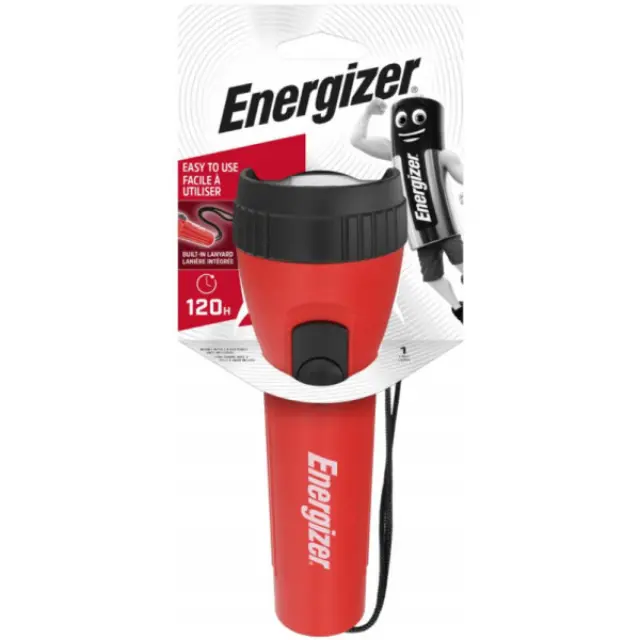 Φακός Energizer LED 2D Lumens με Χαμηλό Βάρος Κόκκινος 25 Lumen