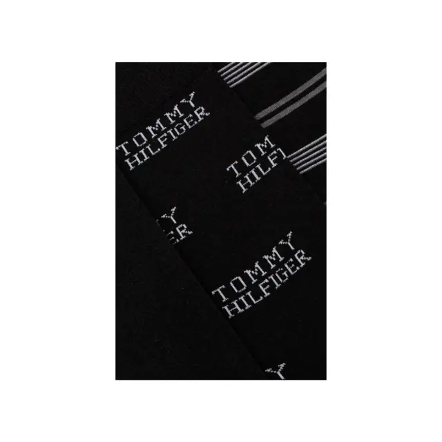 Tommy Hilfiger Ανδρικές Κάλτσες Classic Stripe Giftbox - 3 Ζεύγη, Χρώμα Μαύρο - 43-46 3