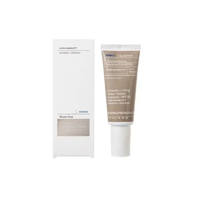 Korres Black Pine 4D Bio-Shapelift SPF20 Μαύρη Πεύκη Κρέμα Hμέρας για Σύσφιξη και Lifting με Χρώμα και Δείκτη Προστασίας, 40ml