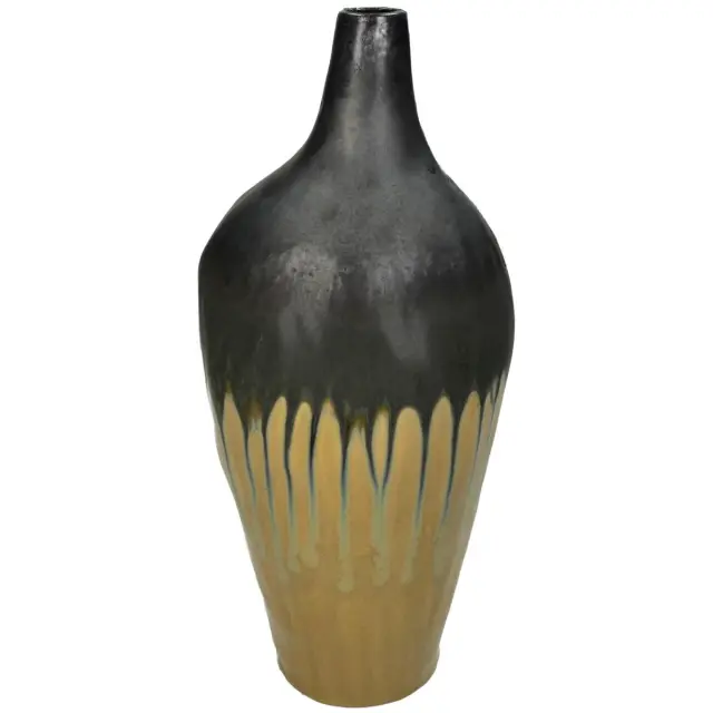 Βάζο Κίτρινο Κεραμικό 16x16x37cm