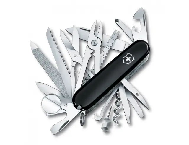 Ελβετικός Σουγιάς Victorinox Champ με 33 λειτουργίες και μήκος 9.1cm - Black 1.6795.3 2