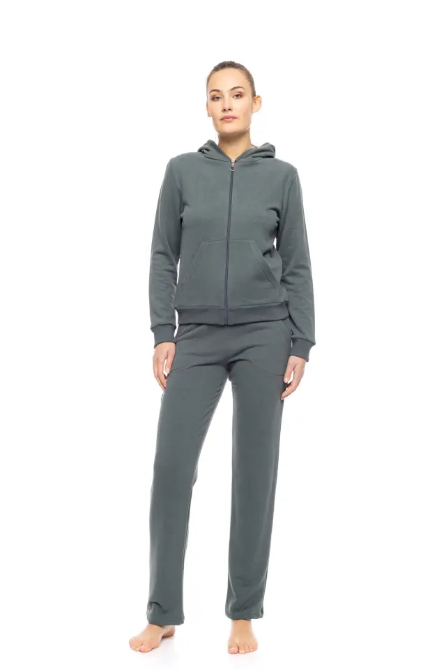 W1850 - Dark Green - LOUNGEWEAR SOFT SOLID - S