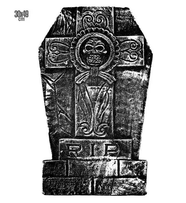Αποκριάτικη Διακοσμητική Ταφόπλακα 30εκ x 49εκ (Widmann) (W-21068)