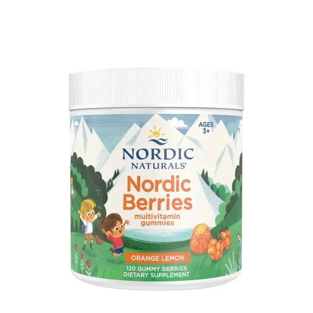 Nordic Naturals Nordic Berries Multivitamin Gummies Orange-Lemon, 120 gummies