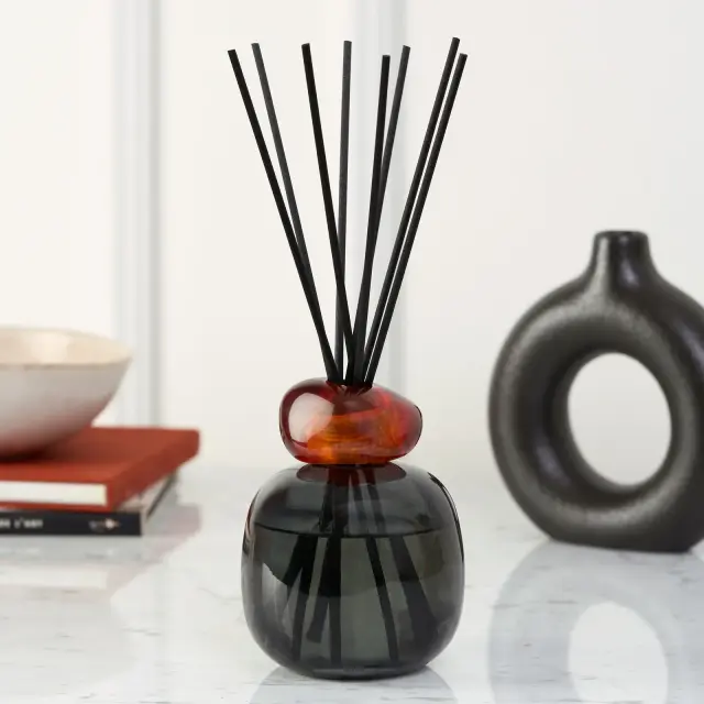 Maison Berger Paris Bouquet Diffuser Διαχύτης Αρώματος με stick s Σετ δώρου Mineral Black/Amber με άρωμα Wildness 3