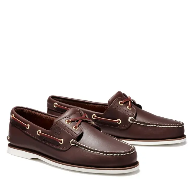 Ανδρικά Δερμάτινα Μοκασίνια Timberland Classic Boat TB074035214 Brown Καφέ - 47.5 2