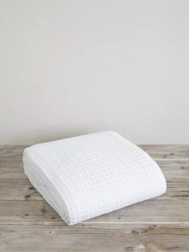 Κουβέρτα 160x240 Μονή Πικέ Comfy Nima 100% βαμβακερό- Snow White