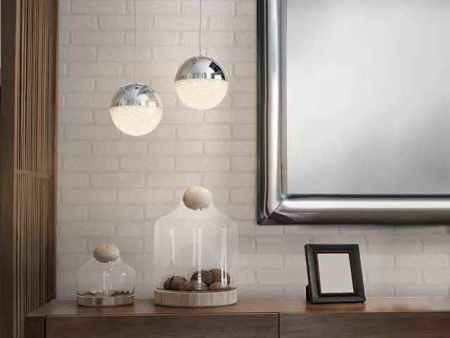 SPHERE LED LAMP Ø12 1L φωτιστικό κρεμαστό Χρώμιο 2