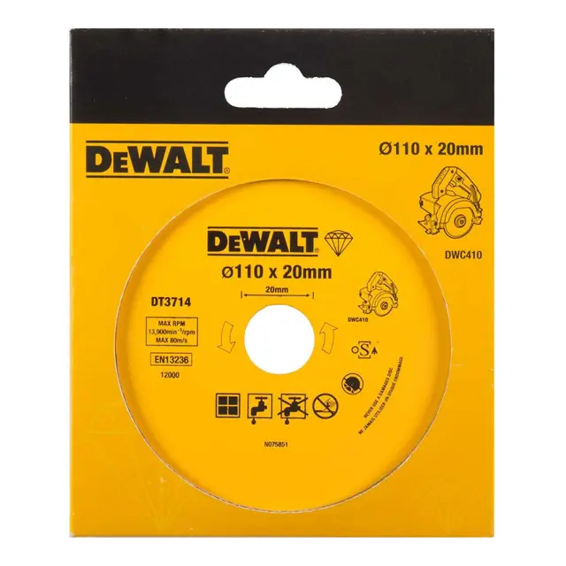 DEWALT DT3714 ΔΙΣΚΟΙ ΠΛΑΚΙΔΙΩΝ 110MMX20MM 2