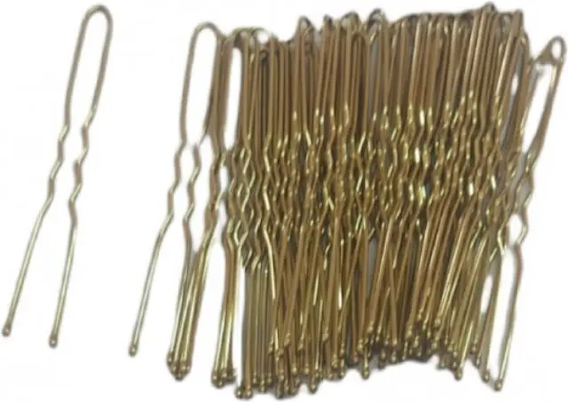 Ro-Ro Accessories Απλά Τσιμπιδάκια Μαλλιών Χρυσά 50τμχ