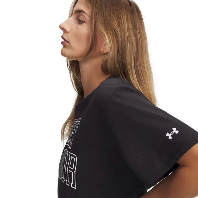 Under Armour Women's Rival Oversized Campus Shortsleeve Tee Μαύρο 6007883-001 (Under Armour) 3