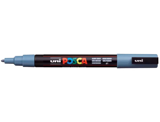Μαρκαδόρος Σχεδίου Uni Posca PC-3M με πάχος μύτης 0.9-1.3mm - Slate GrayPC-3M(E) - SLATE GRAY